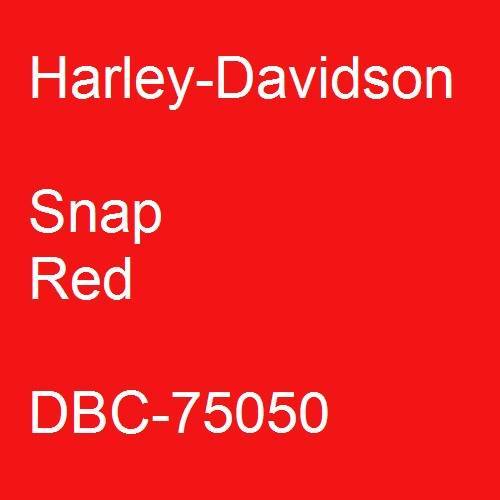 Harley-Davidson, Snap Red, DBC-75050.